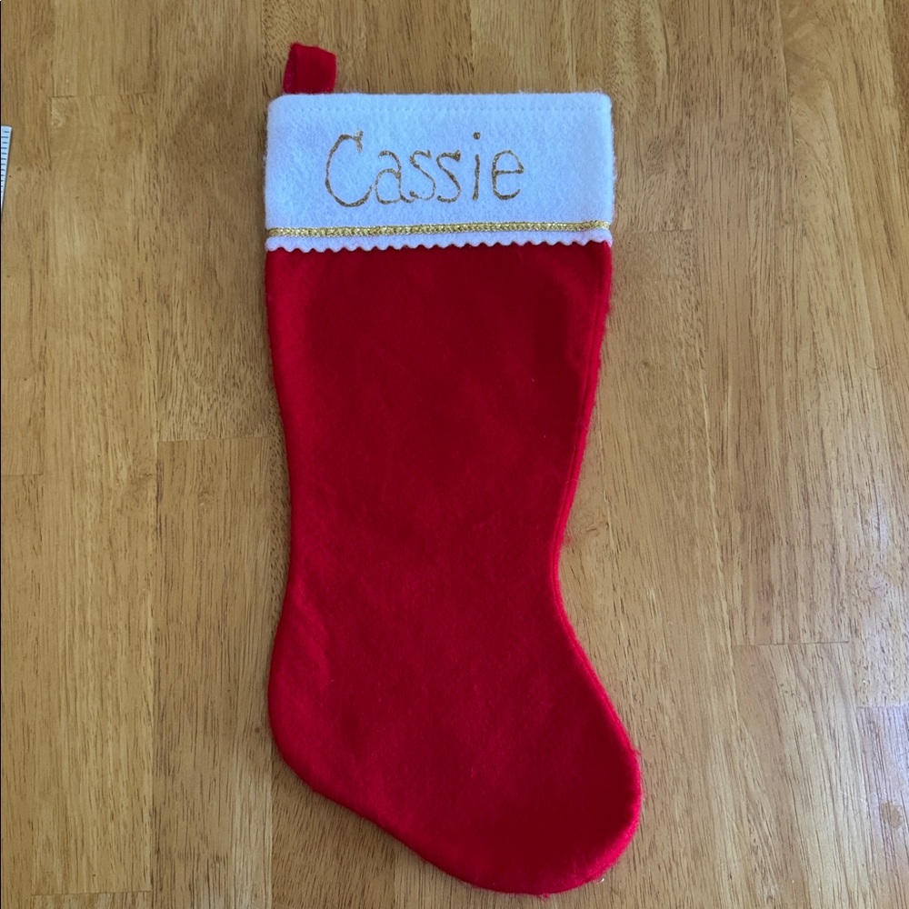 🛑 $2 in Bundle Christmas Stocking Personalized Cassie Regular Stocking